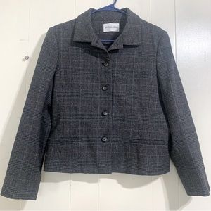 JH COLLECTIBLES /Jh Collectibles Vintage Gray Wool Button Closure Blazer Size 12